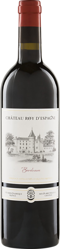 Château Roy d\'Espagne Bordeaux Rouge Demeter-Rotwein, AOP 2019/2021, Frankreich